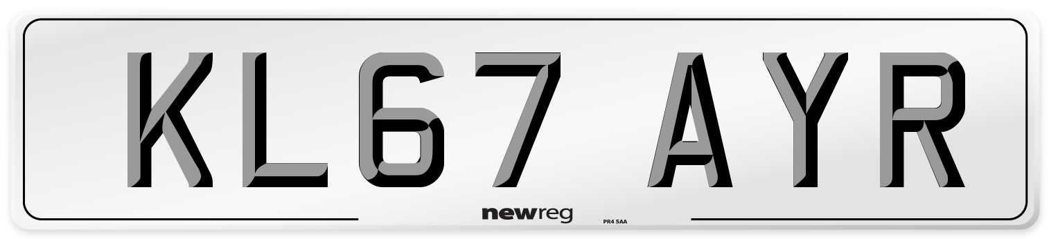KL67 AYR Number Plate from New Reg